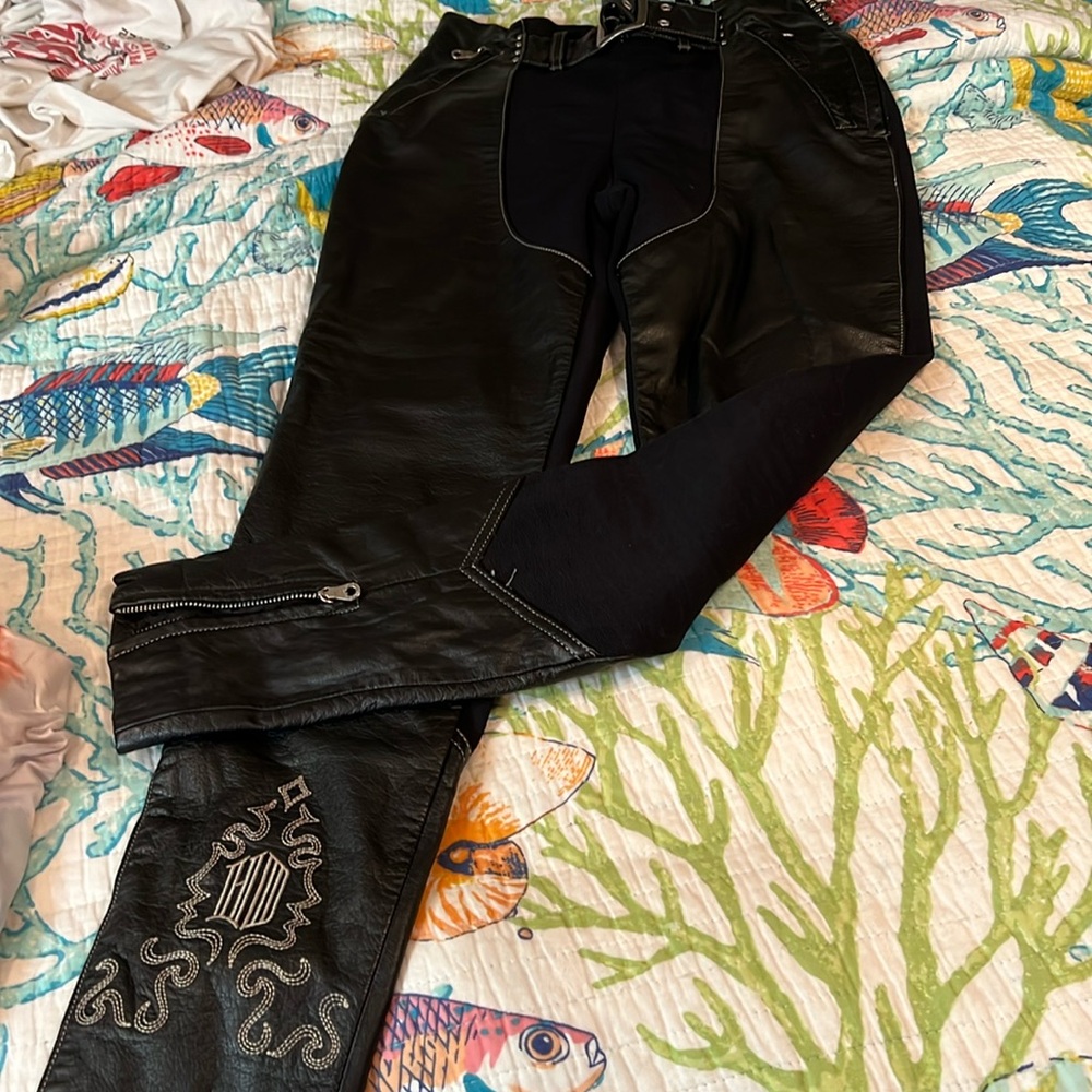 Harley-Davidson riding leather pants